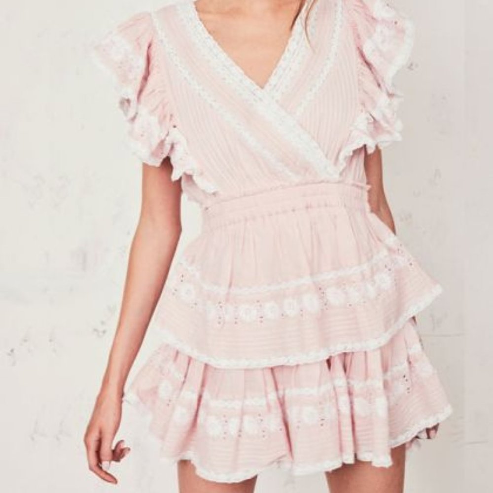 ISO- loveshackfancy gwen dress- pink in xs/petite